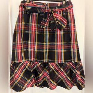 Plaid J.Crew Women's Skirt with Bow Detail in back. So cute 🥰